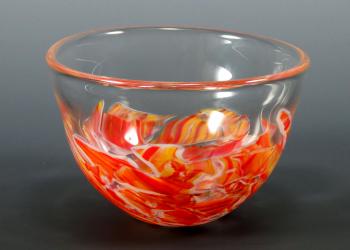 BLOWN WEDDING GLASS BOWL