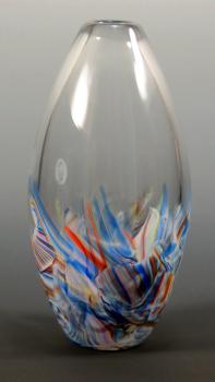 FLAT CRUSHED WEDDING GLASS VASE