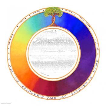 Rainbow Circle Ketubah