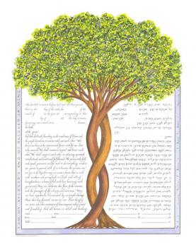 Intertwining Trees Ketubah