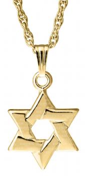 14KT Gold Star of David KP46