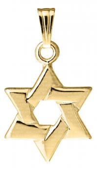 14KT Gold Star of David KP902