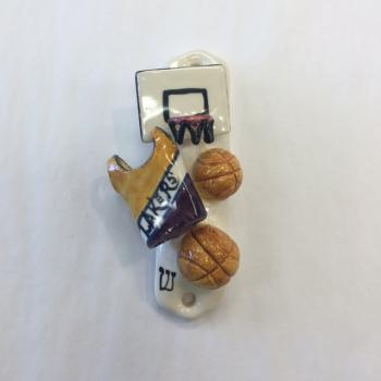 Lakers Mezuzah - Painted Porcelain