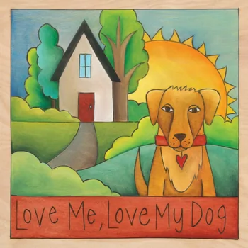 Love Me, Love My Dog Wall Plaque