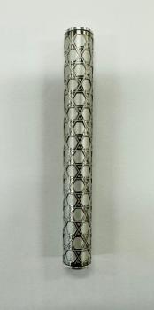 Contemporary Handmade Mezuzah Silver