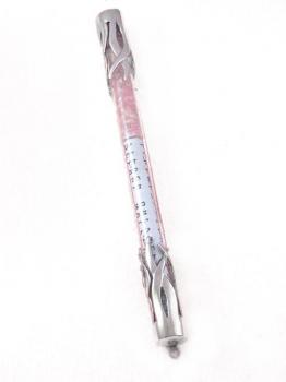 Sterling Silver Glass Mezuzah M115-W by S.D Cooper