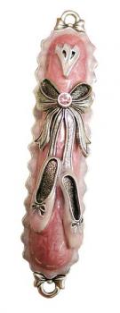 Mezuzah Pink Ballerina 28A by Quest Gifts