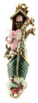 Mezuzah Small Noah's Ark Teal - 66B by Quest Gifts