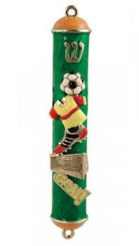 Soccer Mezuzah by Quest Collection