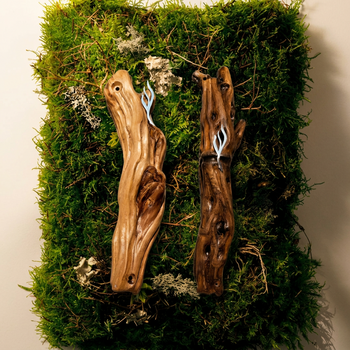 Handcrafted Wood Mezuzah 9-10
