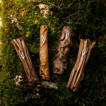Handcrafted Wood Mezuzah 7-8