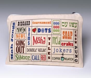 Mah Jongg Words Pouch