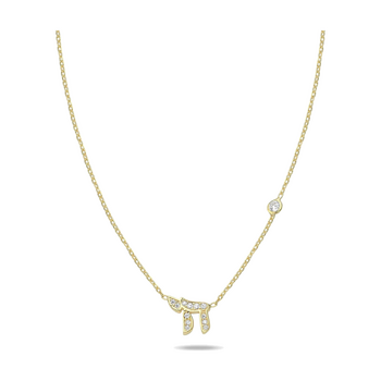 Gold-plated Sterling Silver Chai Necklace
