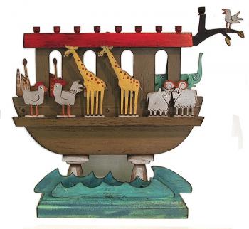 Noah's Ark Children's Chanukah Menorah