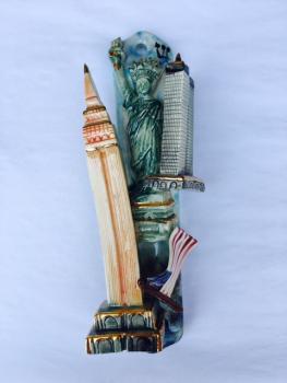 NYC Mezuzah - Painted Porcelain