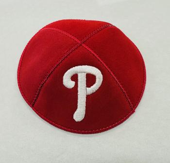 Phillies Kippah - Suede