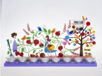 Pomegranate Menorah