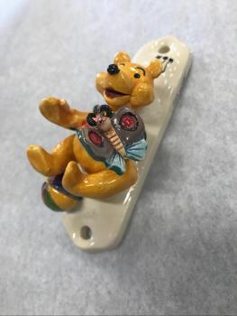 Winnie the Pooh Mezuzah 3 - Painted Porcelain