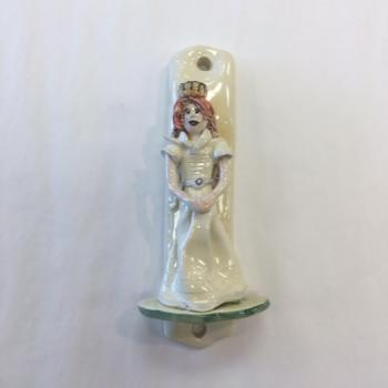 Princess Mezuzah - Painted Porcelain