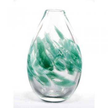 FLAT CRUSHED WEDDING GLASS VASE