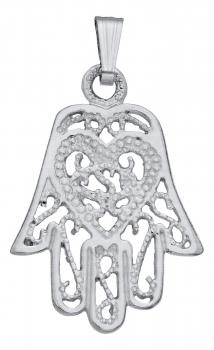 Filigree with Heart Hamsa