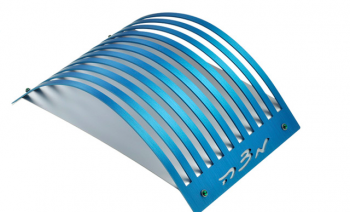 Blue Lines Matzah Plate - Anodized Aluminum