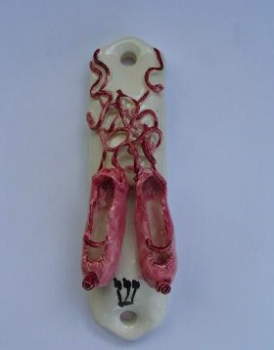 Ballet Mezuzah - Painted Porcelain