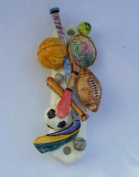 Sports Mezuzah - Painted Porcelain