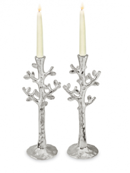 Tree of Life Candle Holders - Nickelplate