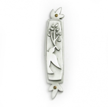 Dove Mezuzah - Pewter