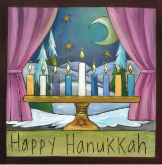 Happy Hanukkah Wall Plaque