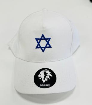 Star of David Hat White