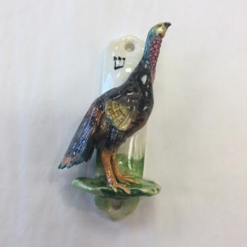 Turkey Mezuzah - Painted Porcelain