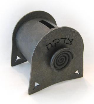 Tzedakah Box Spiral by Blackthorne Forge