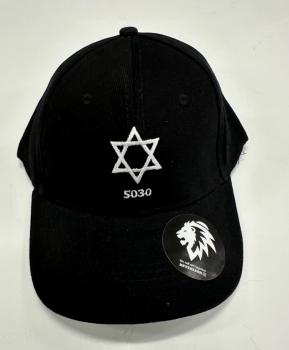 5030 Star of David Hat Black