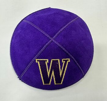 University of Washington Kippah - Suede