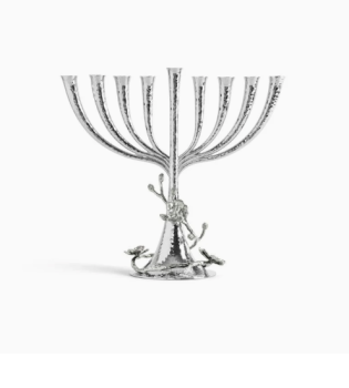 White Orchid Menorah