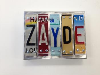 Zayde Letter Art - Metal