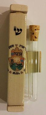 Wedding Glass Mezuzah - Ceramic
