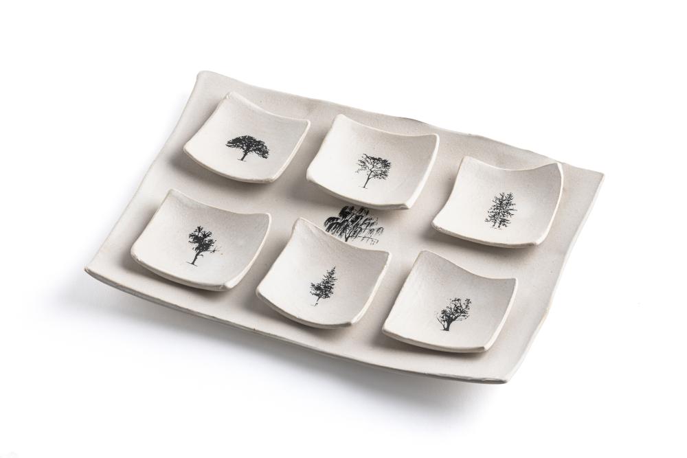 Israel Museum x Shalom House Tree Design Rectangular Seder Plate 