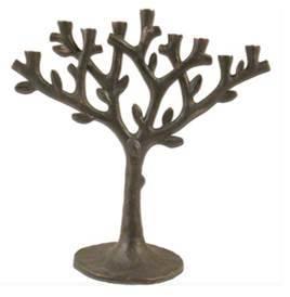 Oxidized Tree of Life Menorah