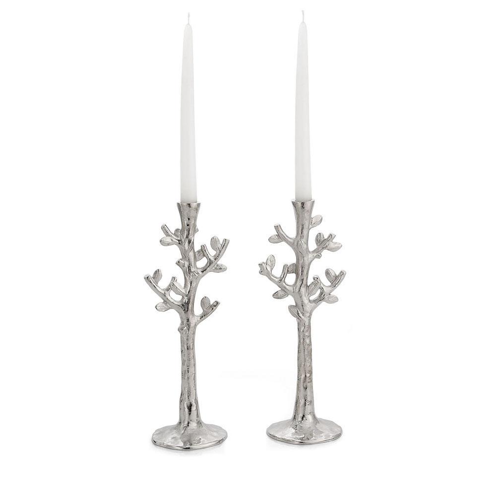 Tree of Life Candleholders-Nickle Plate