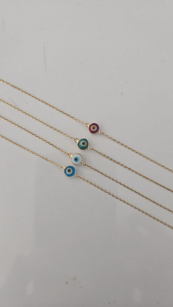 14k Gold Evil-eye Bracelet