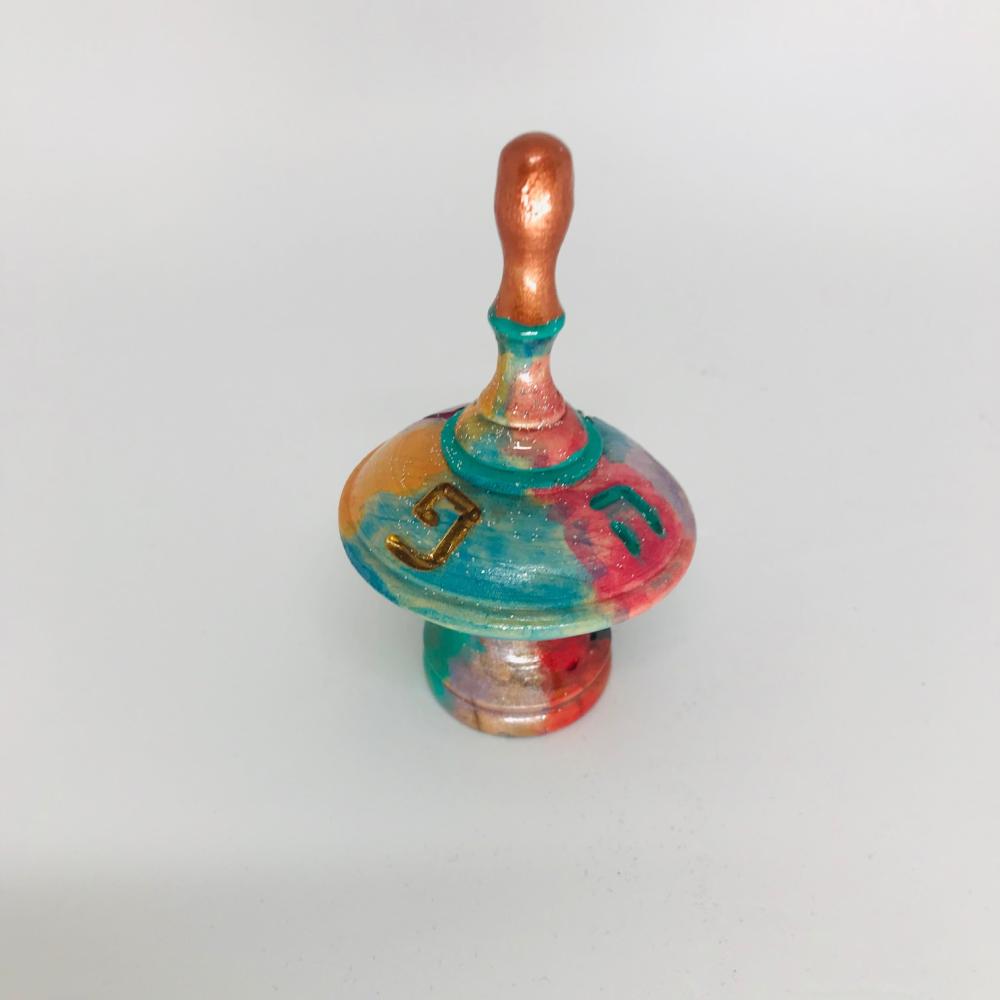 Abstract Wooden Dreidel