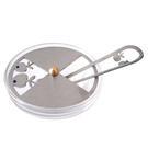 Blue Stones Apple and Honey Dish - Glass and Aluminum