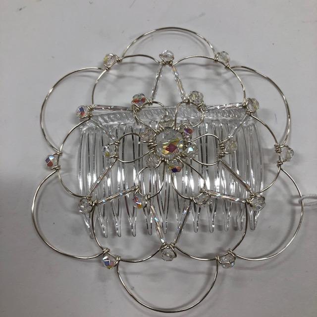 Clear Iridescent Silver Star Wire Kepa