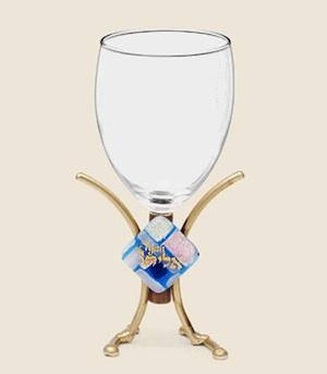 Diamond Small Elijah Cup - Glass, Steel, and Copper