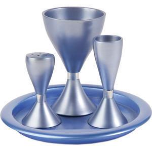 Anodized Aluminum Havdalah Set - Blue