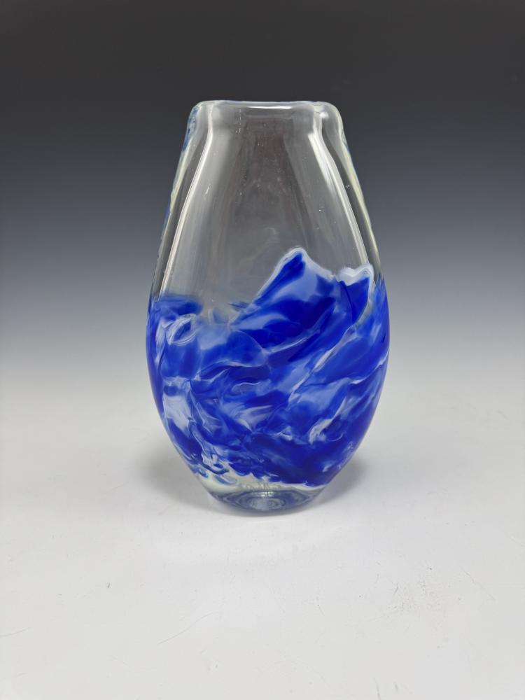 FLAT CRUSHED WEDDING GLASS VASE