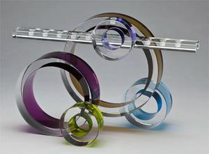 Ring of Light Menorah - Glass